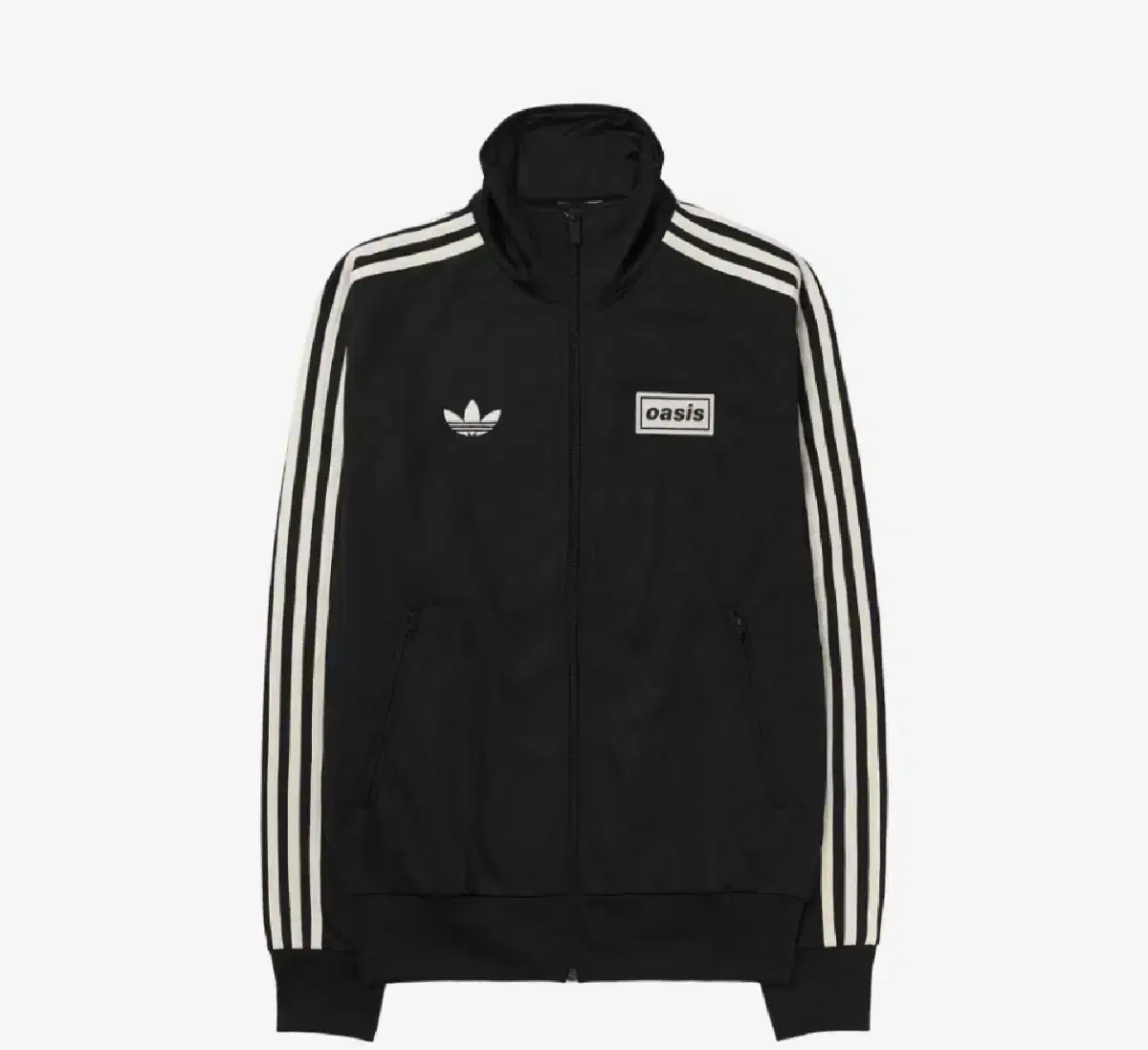 Oasis x adidas Originals Jacquard 黒 Adidas x Oasis Black Sweatshirt Crewneck | Jackets Junction